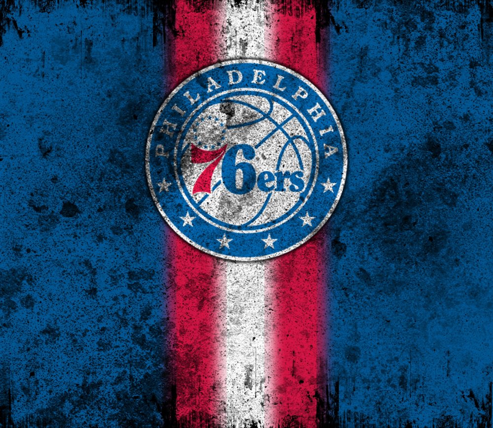 Philadelphia 76ers Grunge Logo