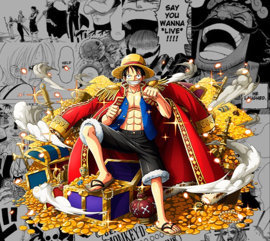 Luffy King of Pirates Anime Design