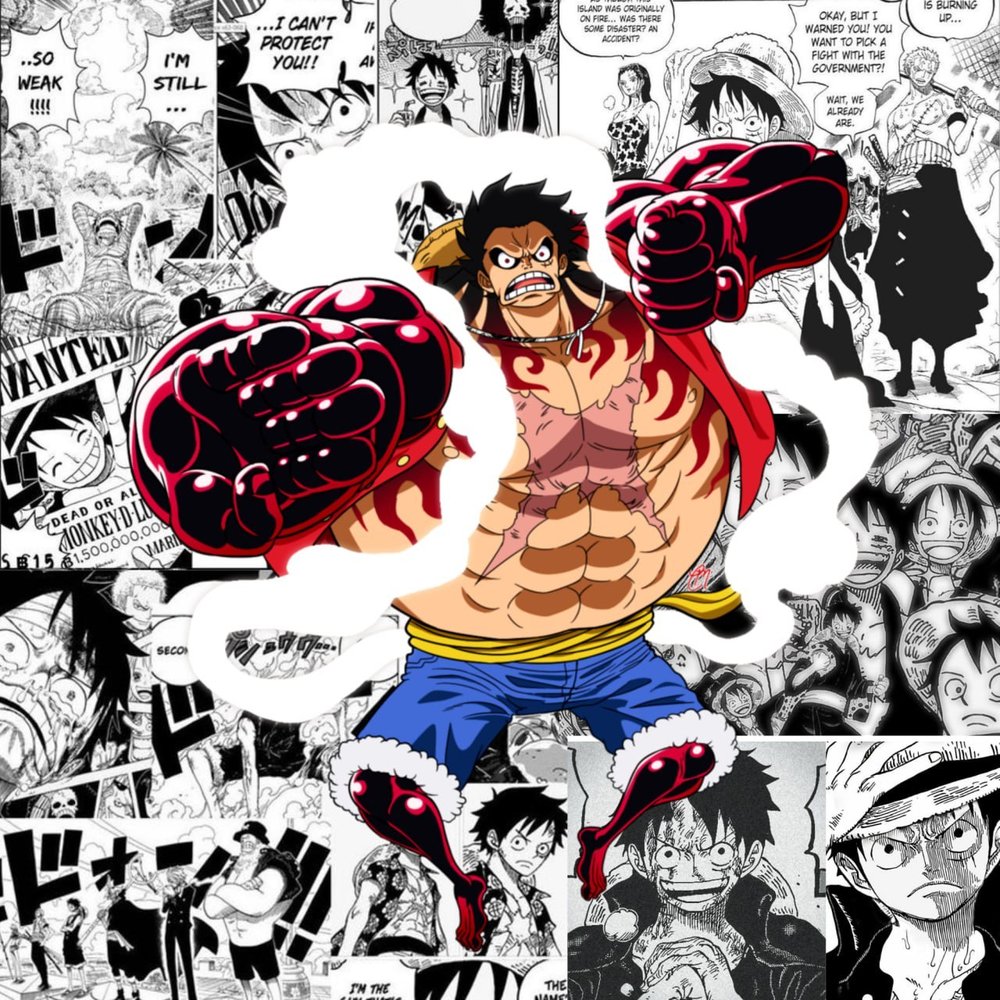 Luffy Gear Fourth Collage
