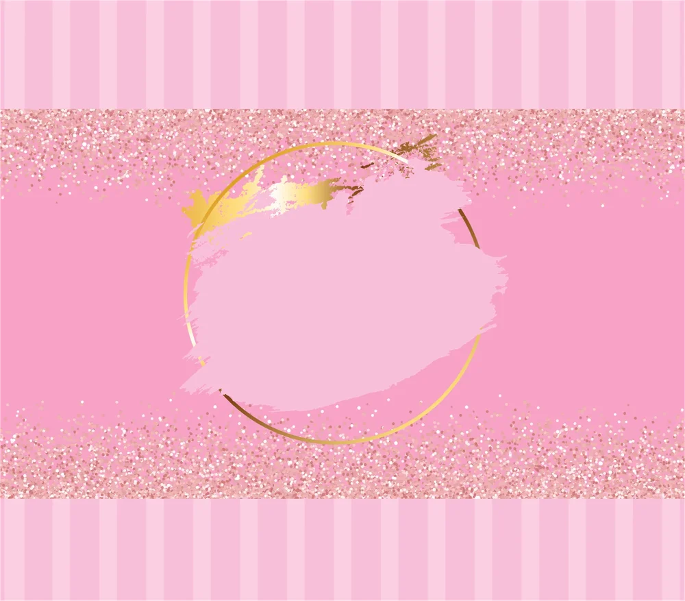 Pink Glitter Smiley Face