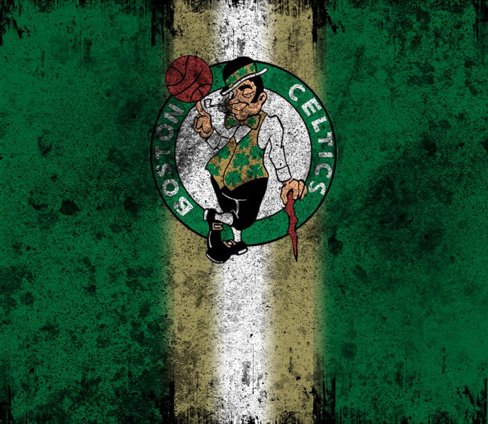 Boston Celtics Distressed Logo — Black Distressed