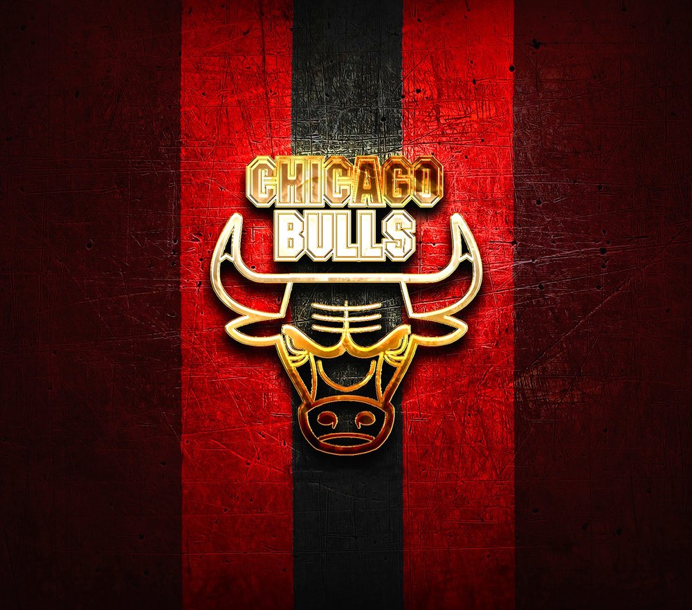 Chicago Bulls Neon Logo — Black Neon 2