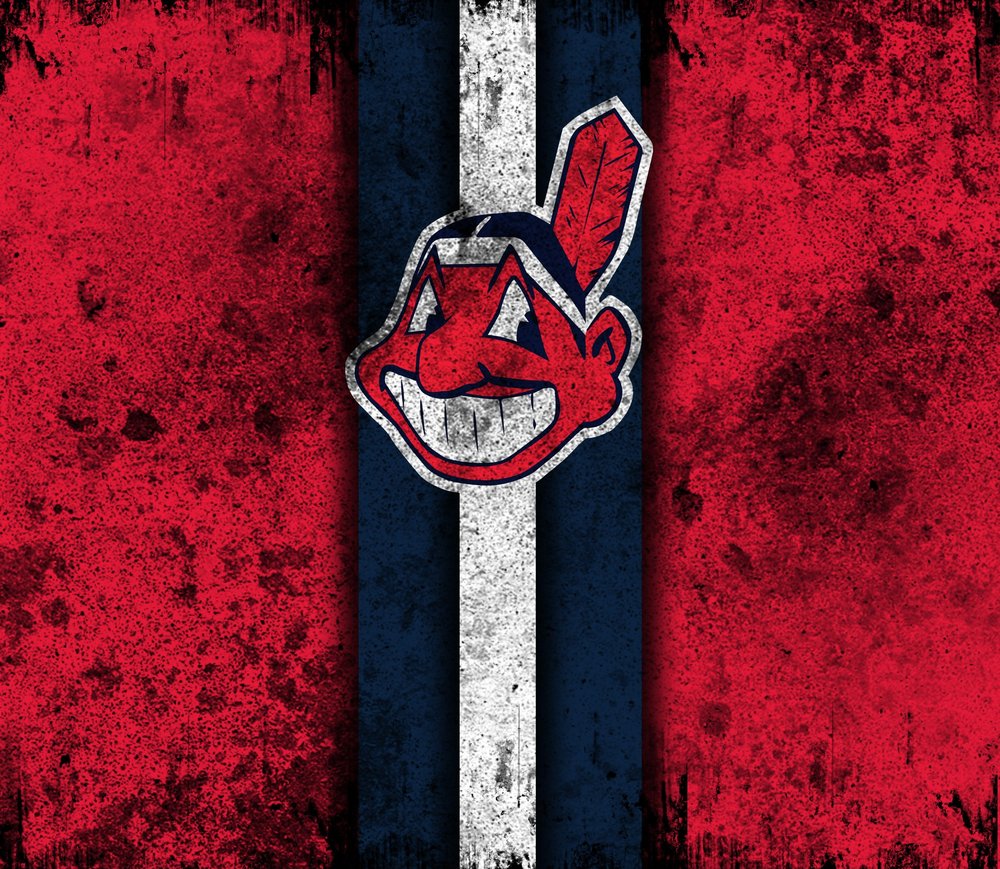 Chief Wahoo Grunge Baseball Logo
