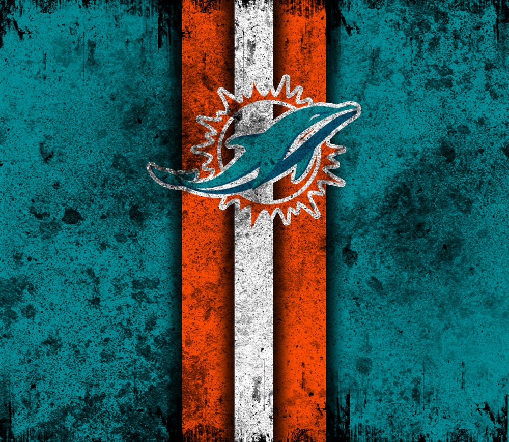 Miami Dolphins Grunge Logo