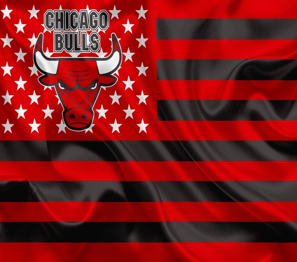 Chicago Bulls American Flag