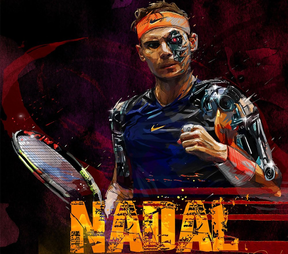 Rafael Nadal Tennis Player Art