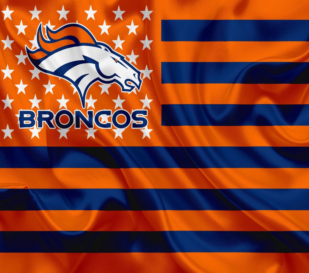 Denver Broncos Patriotic Flag Design