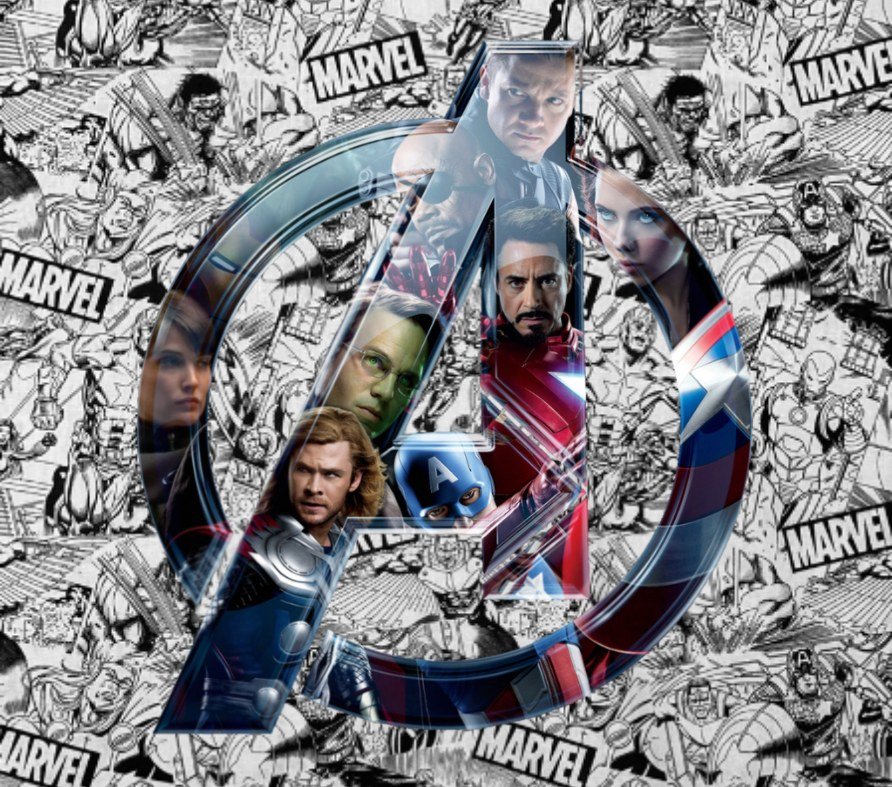 Avengers Logo Marvel Comics Collage