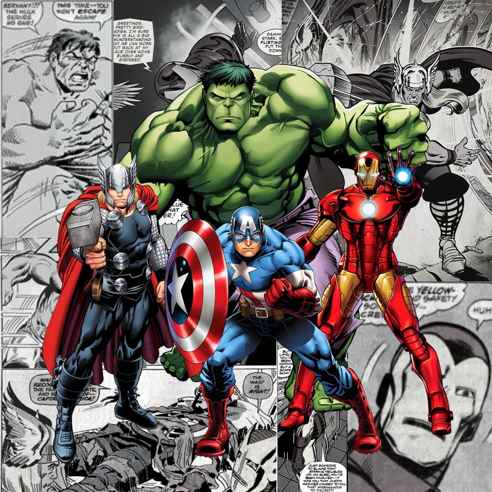 Avengers Team Lineup Composite