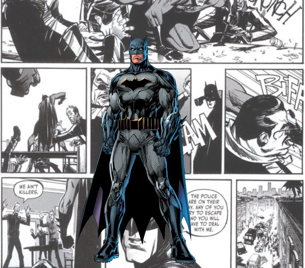Batman Comic Panel Portrait