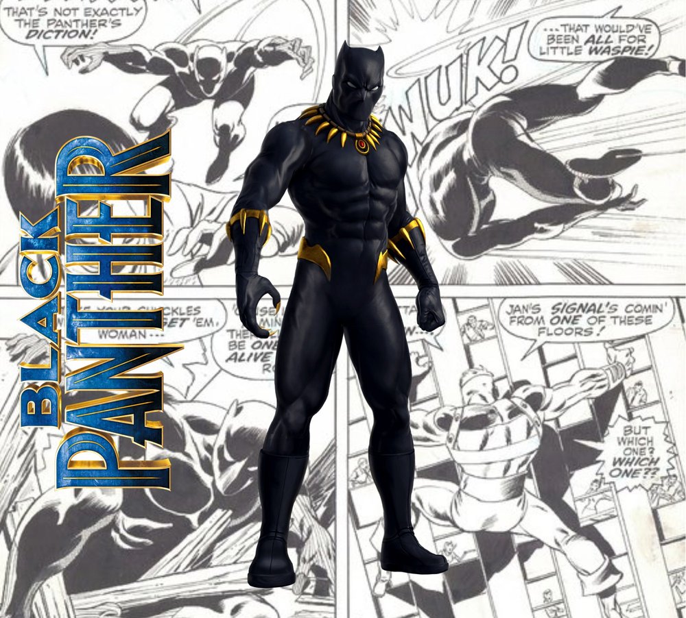 Black Panther Comic Panel Graphic