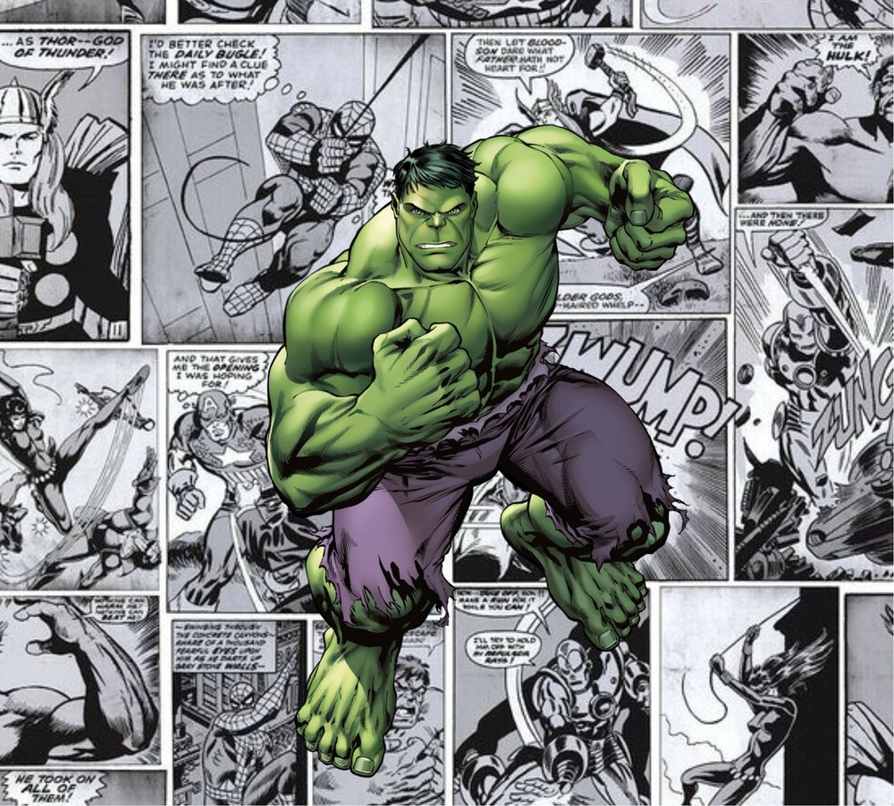 Hulk Comic Panel Breakout