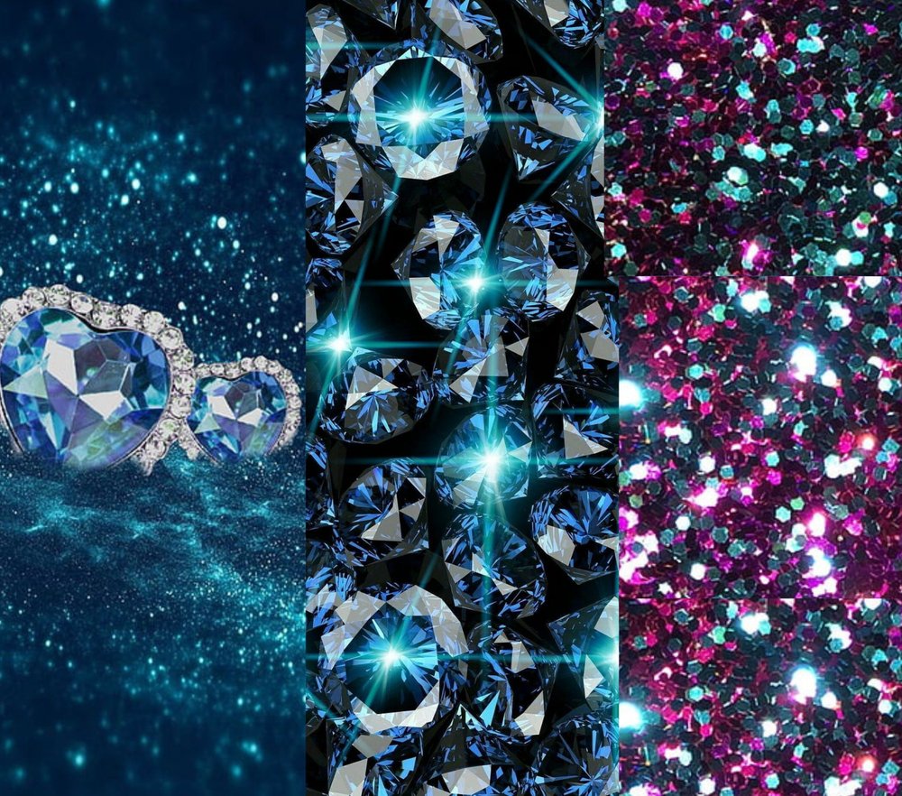 Luxe Glitter Gemstone