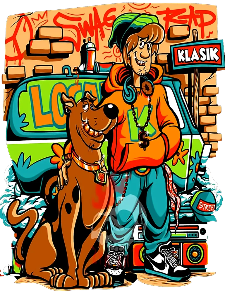 Scooby-Doo Retro Graffiti
