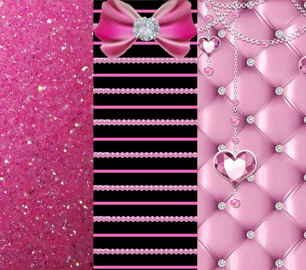 Pink Glam Bow Diamonds
