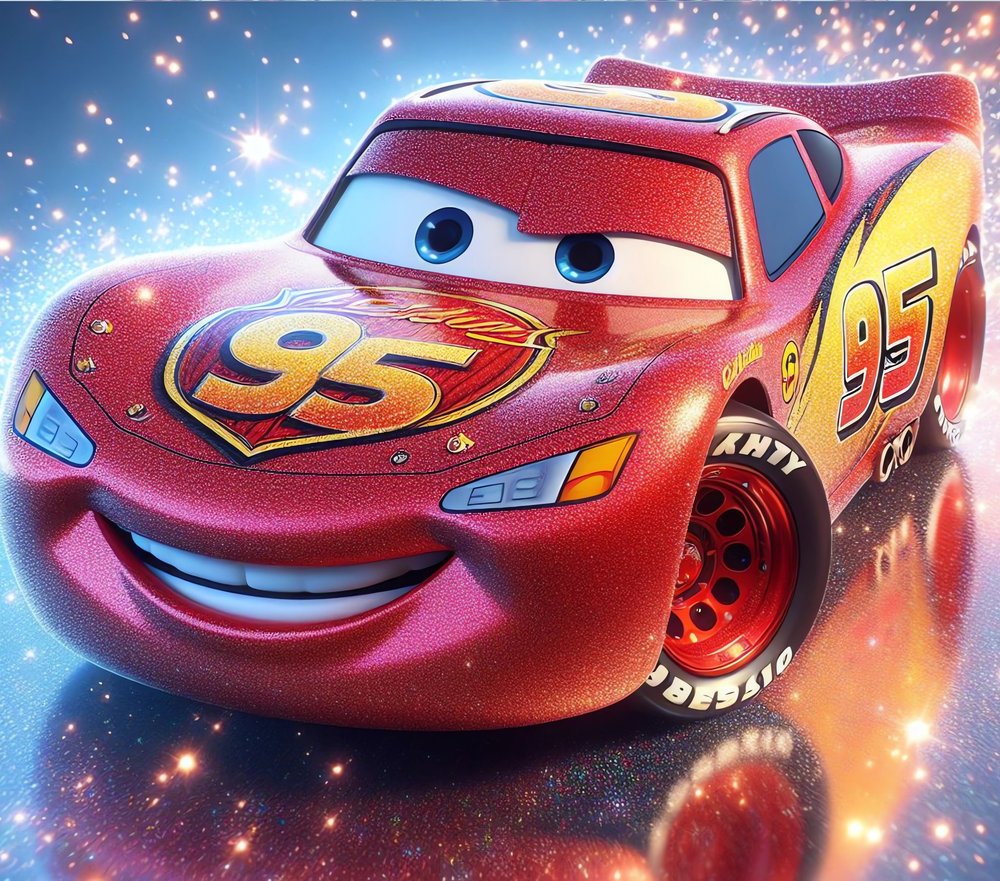 Lightning McQueen Sparkle Portrait