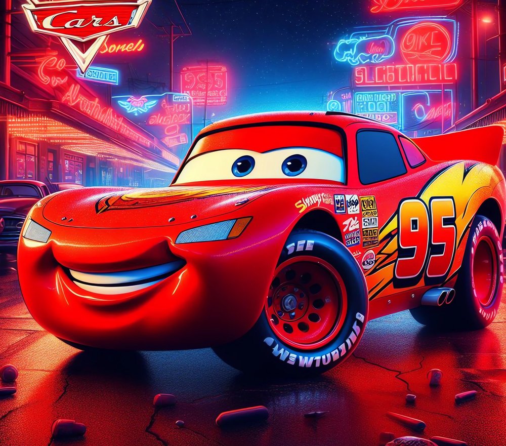 Lightning McQueen Neon Street
