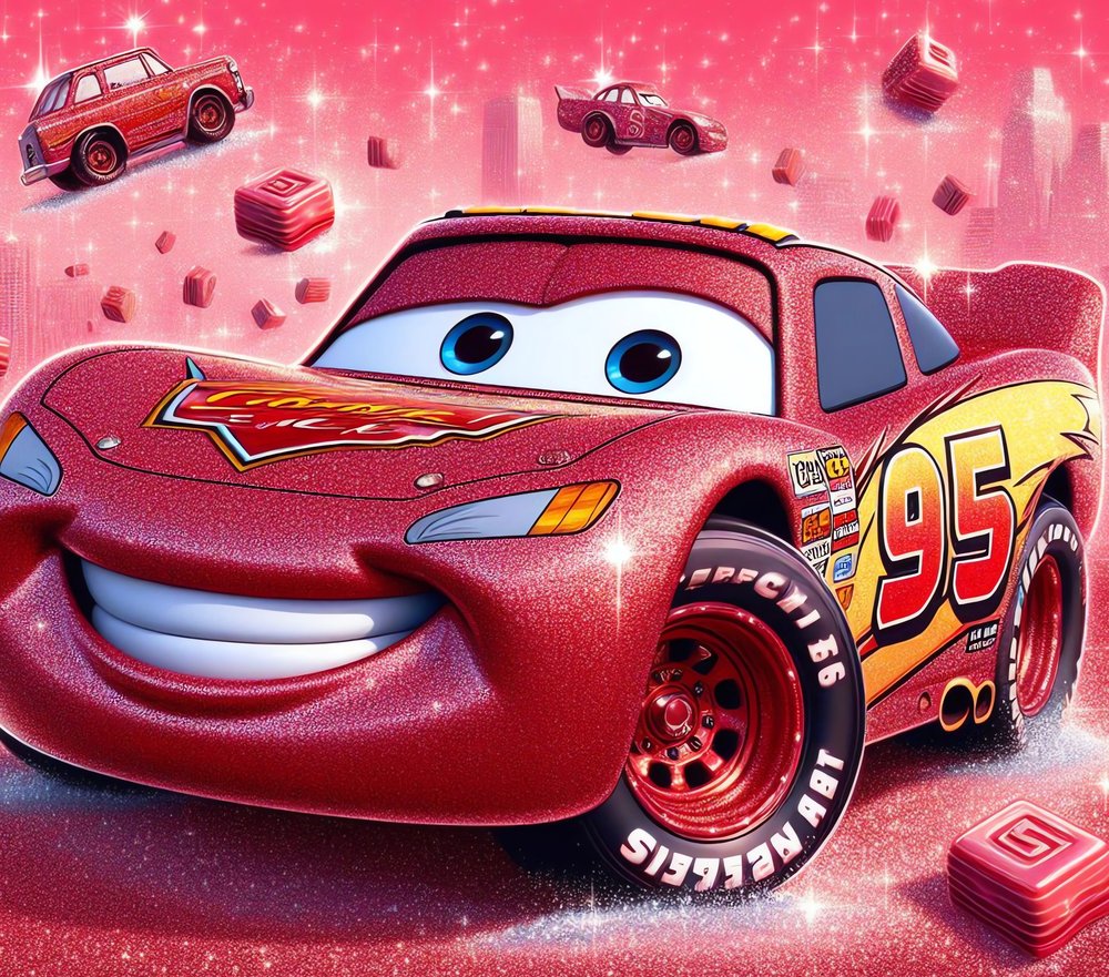 Lightning McQueen Glitter Sparkle