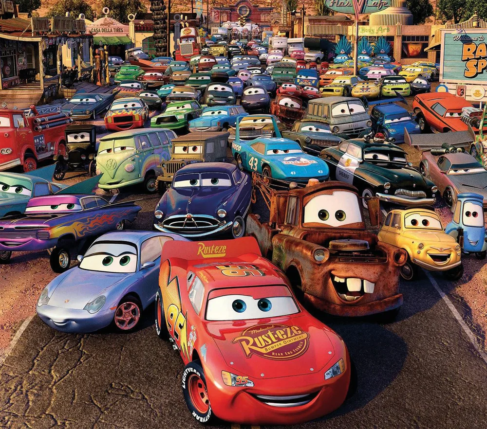 Pixar Cars Radiator Springs Scene