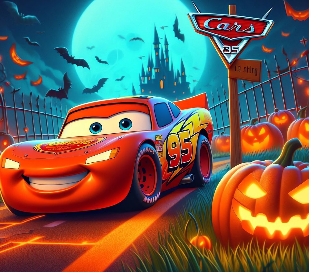 Lightning McQueen Halloween — Multicolor Cartoon