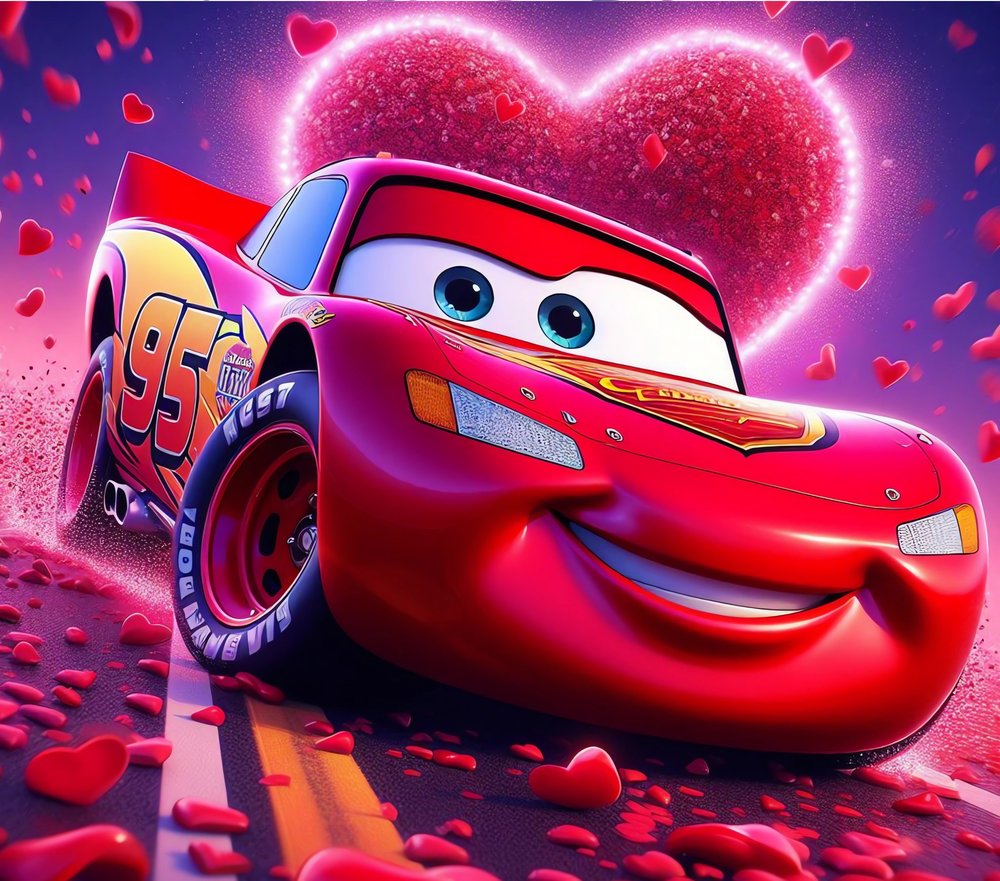 Lightning McQueen Love Heart
