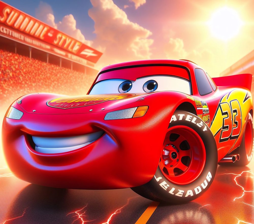 Lightning McQueen Racing Car — Multicolor Cartoon 2