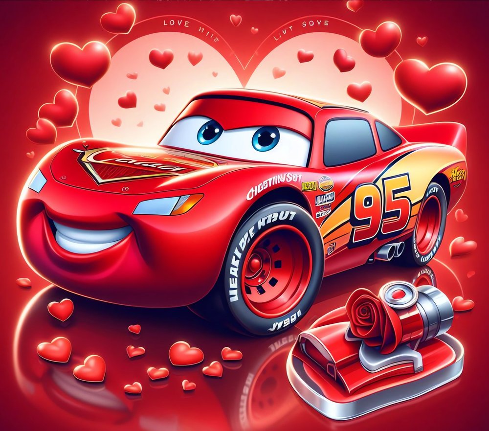 Lightning McQueen Valentine Love