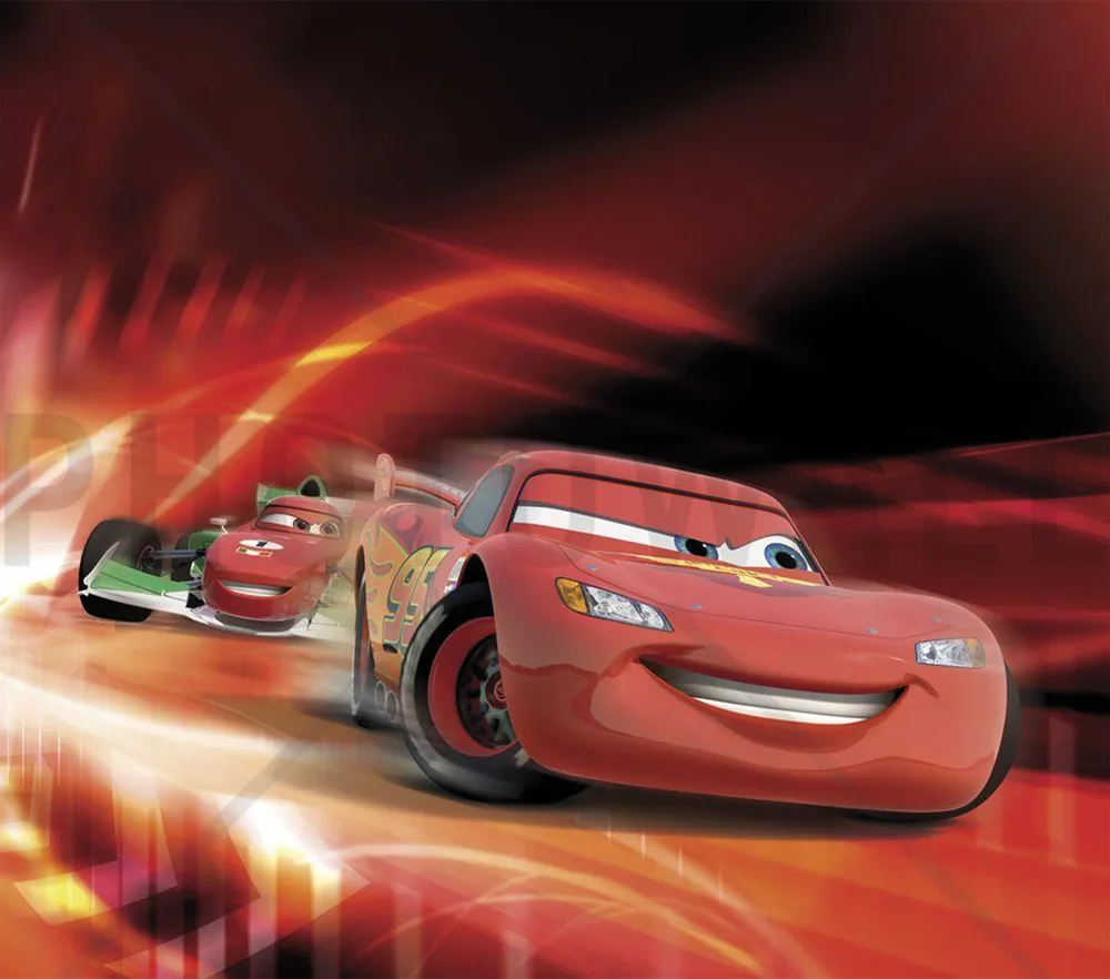 Lightning McQueen Racing Action