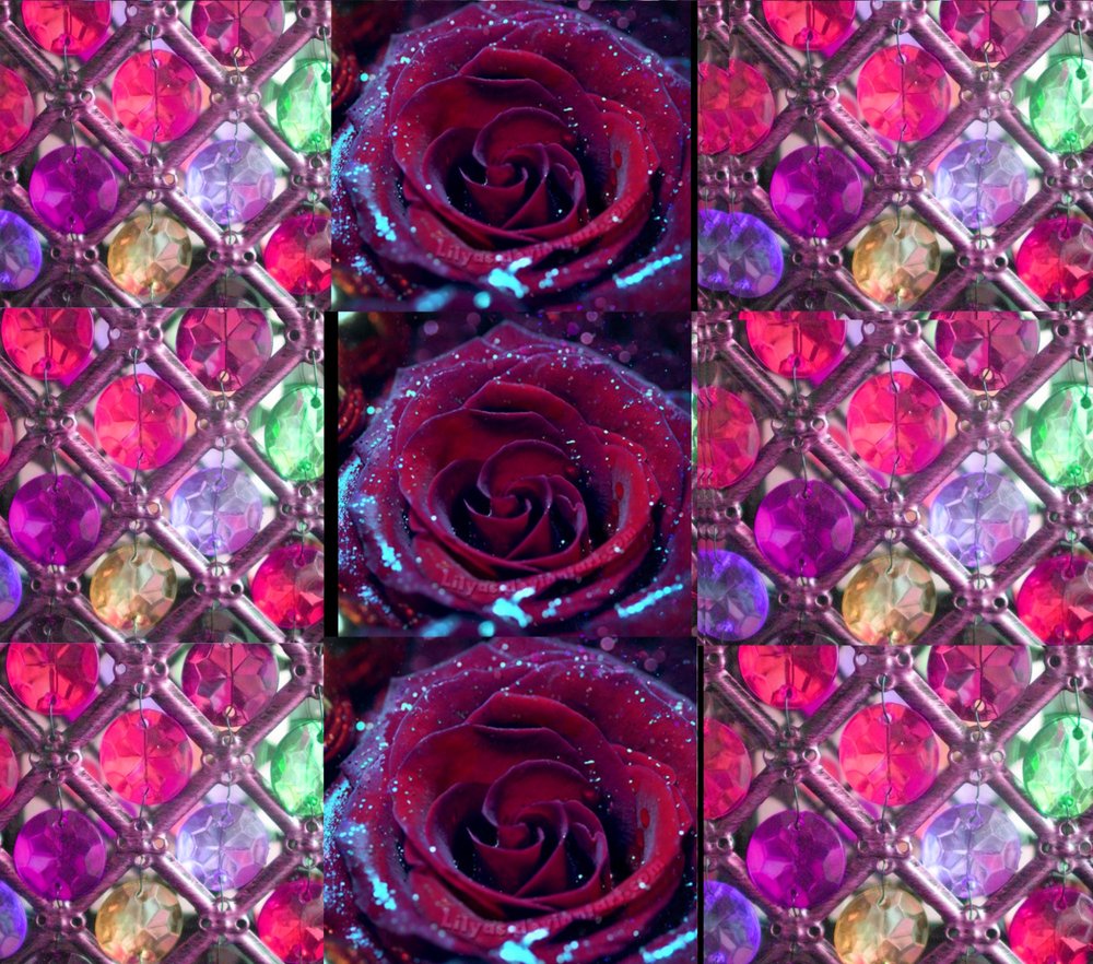 Enchanted Rose Neon Crystal