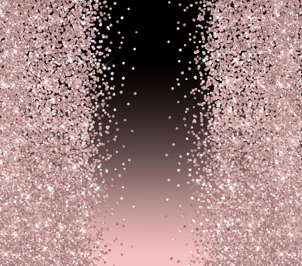 Rose Gold Glitter Gradient