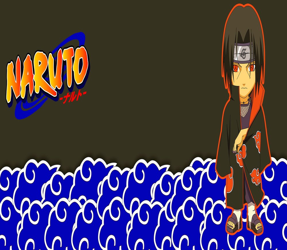 Itachi Uchiha Naruto Character — Black Cartoon
