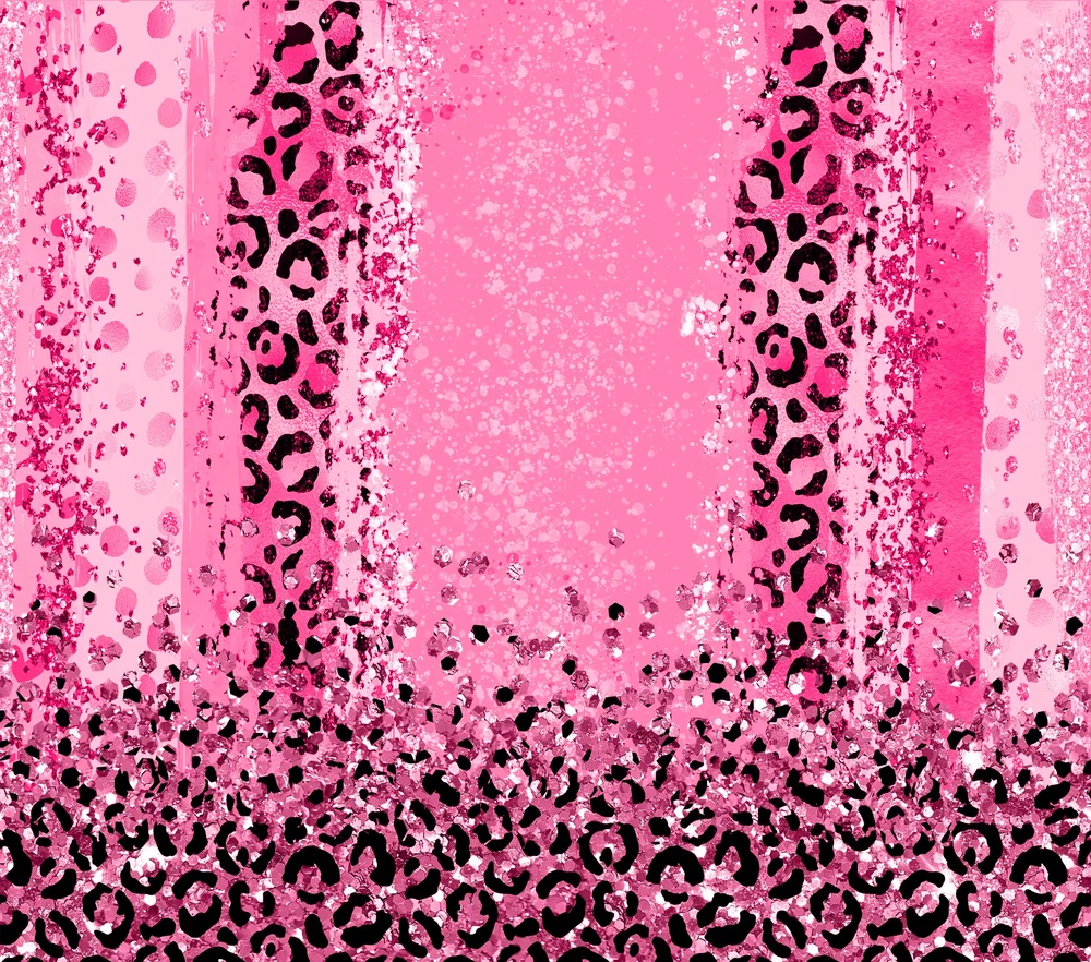 Pink Leopard Glitter