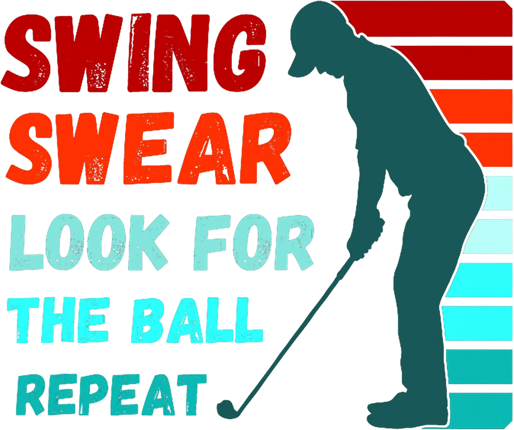 Swing Swear Repeat Golf Tee