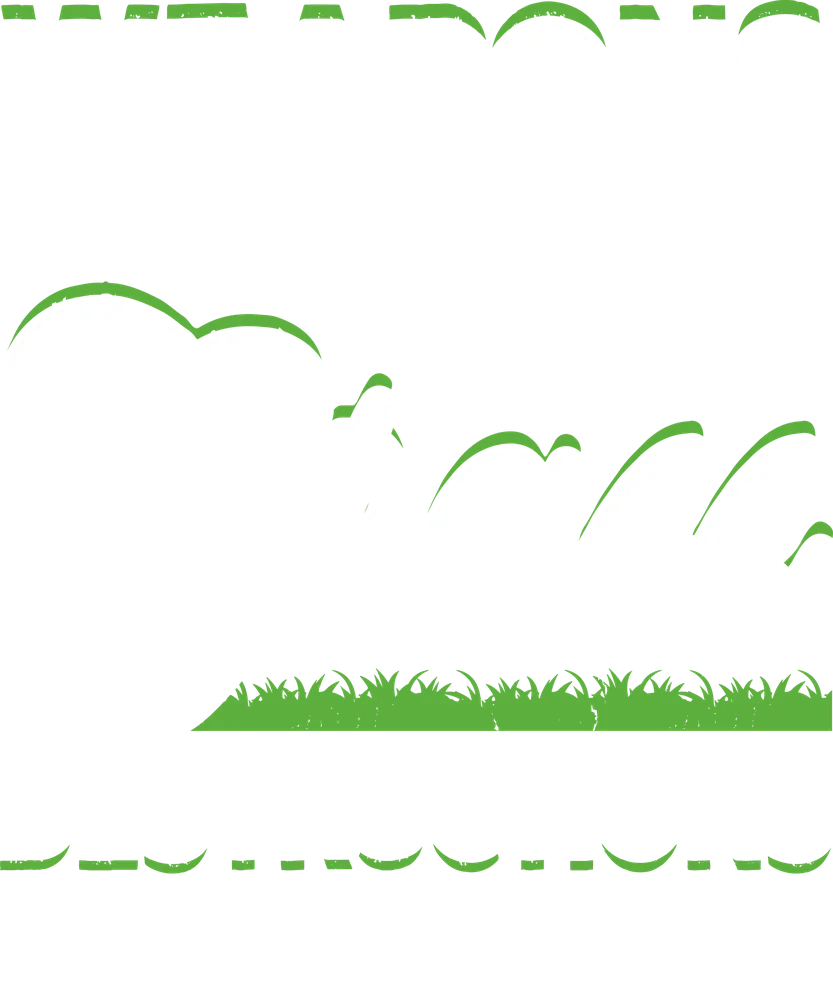 Weapons of Grass Destruction Golf — White Distressed