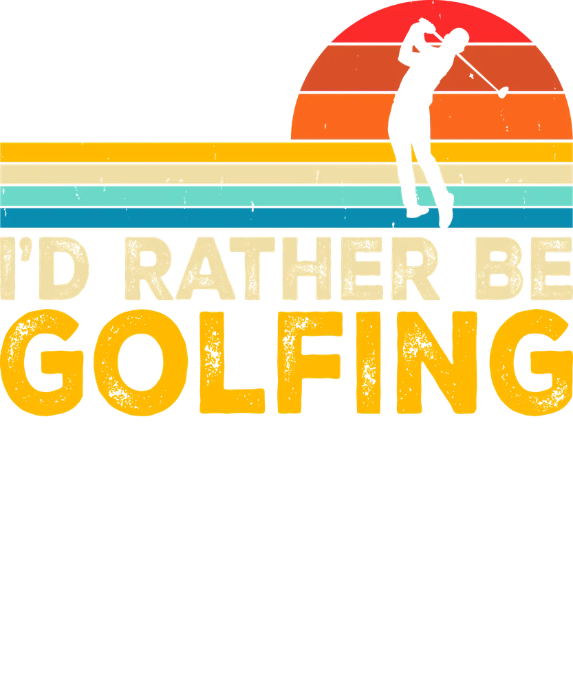 I'd Rather Be Golfing Retro
