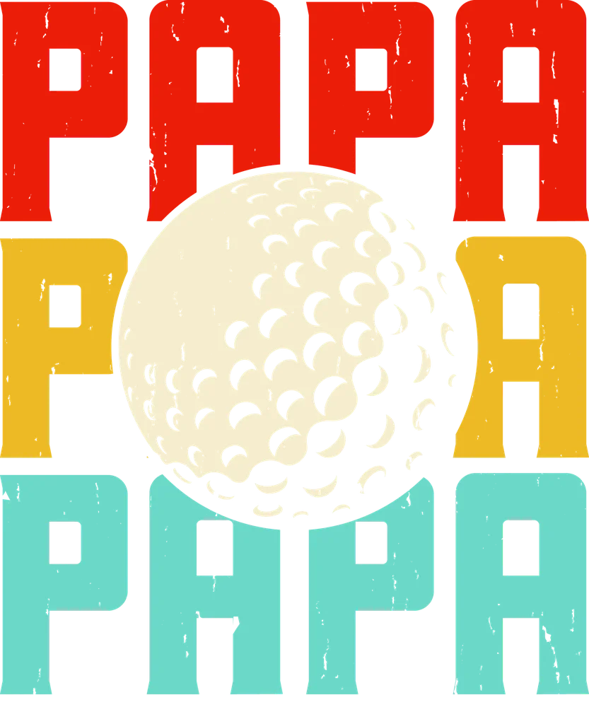 Golf Ball Retro Pop Art