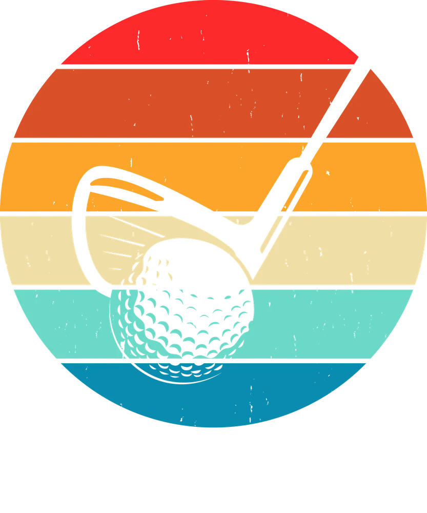 Retro Sunset Golf