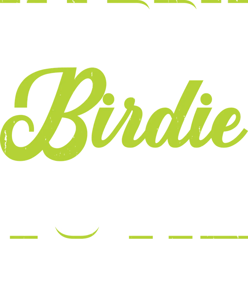 Happy Birdie To Me Golf — White Distressed