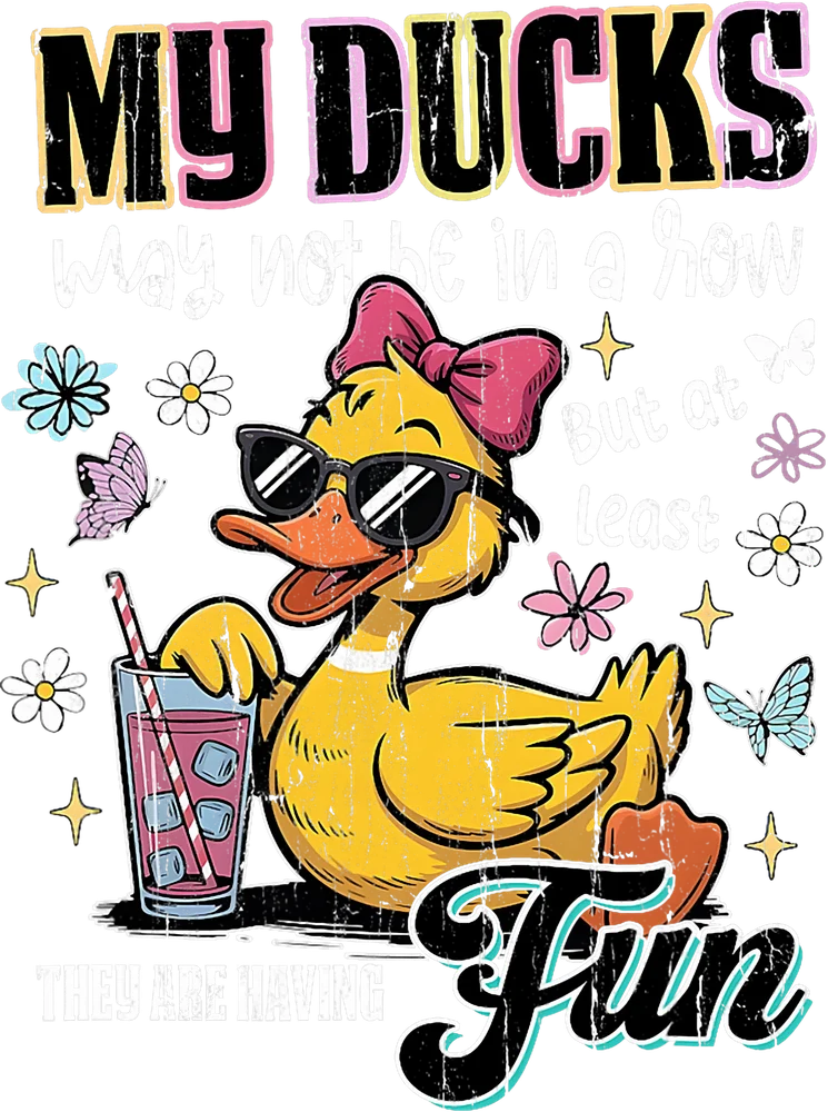 Cool Duck with Pink Bow