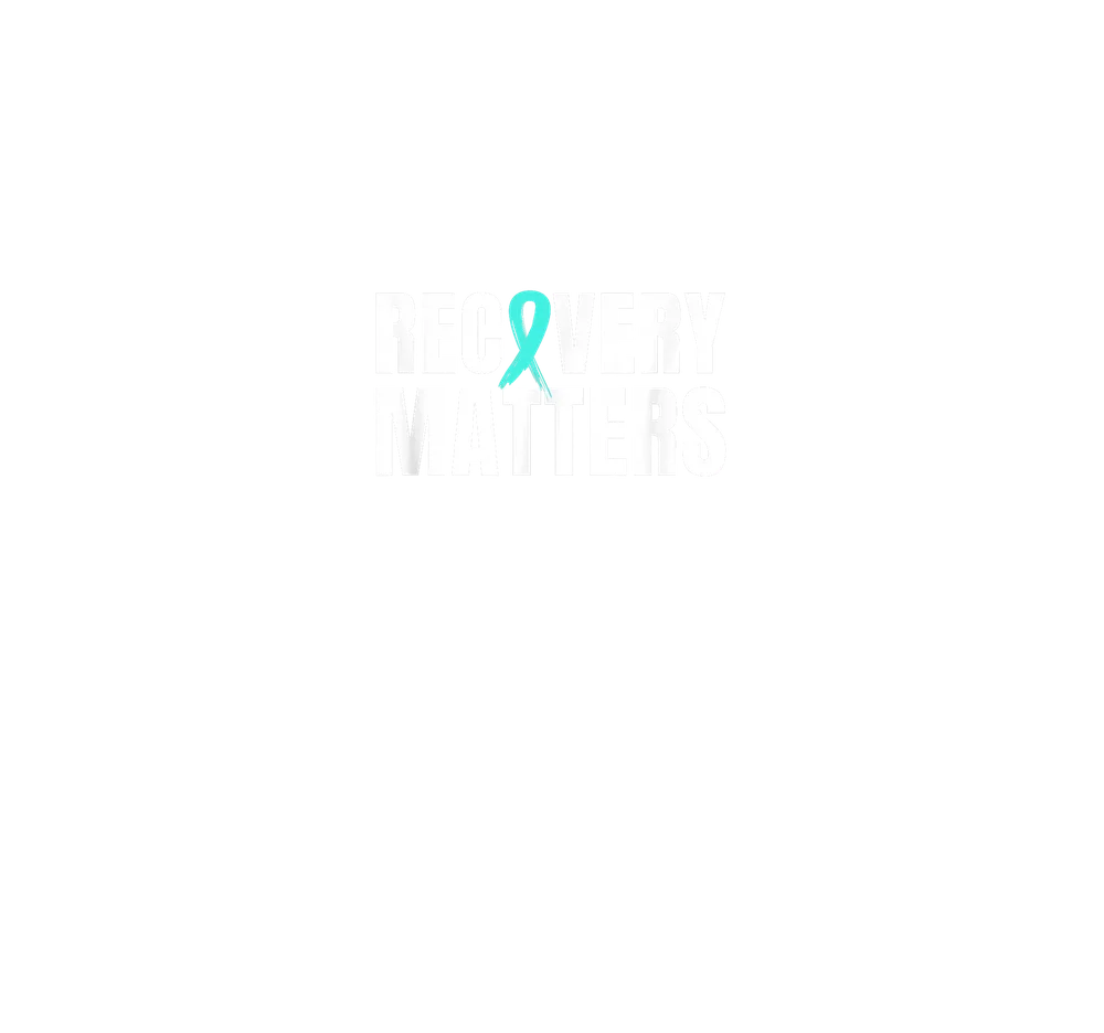 Recovery Matters Ribbon — White Modern
