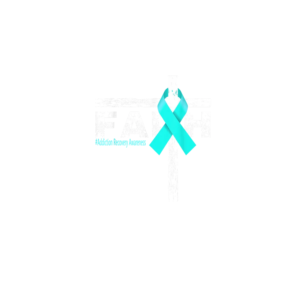 Cyan Ribbon Cross Memorial