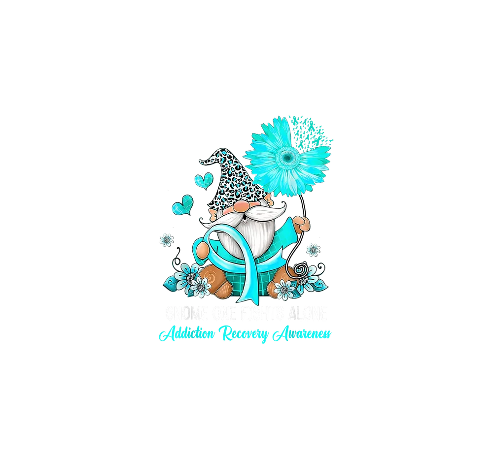 Turquoise Gnome With Gerbera Daisy