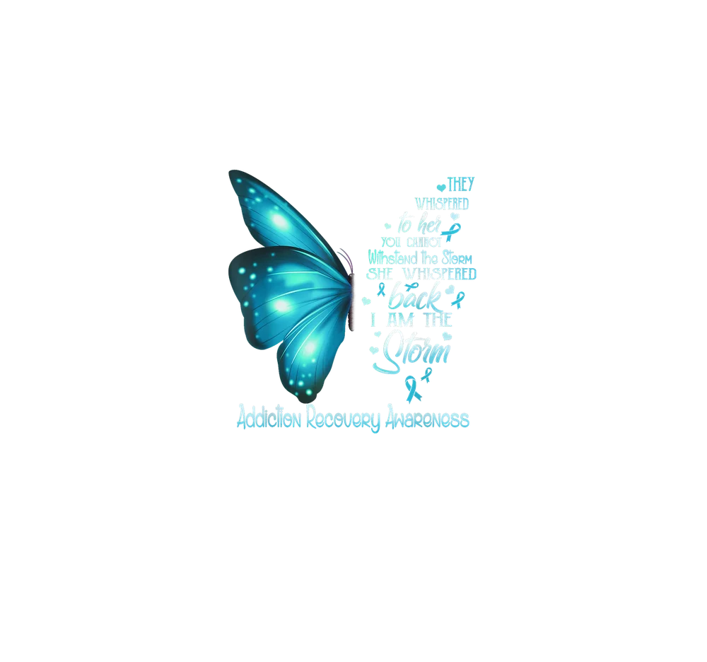 Glowing Blue Butterfly Dispersing