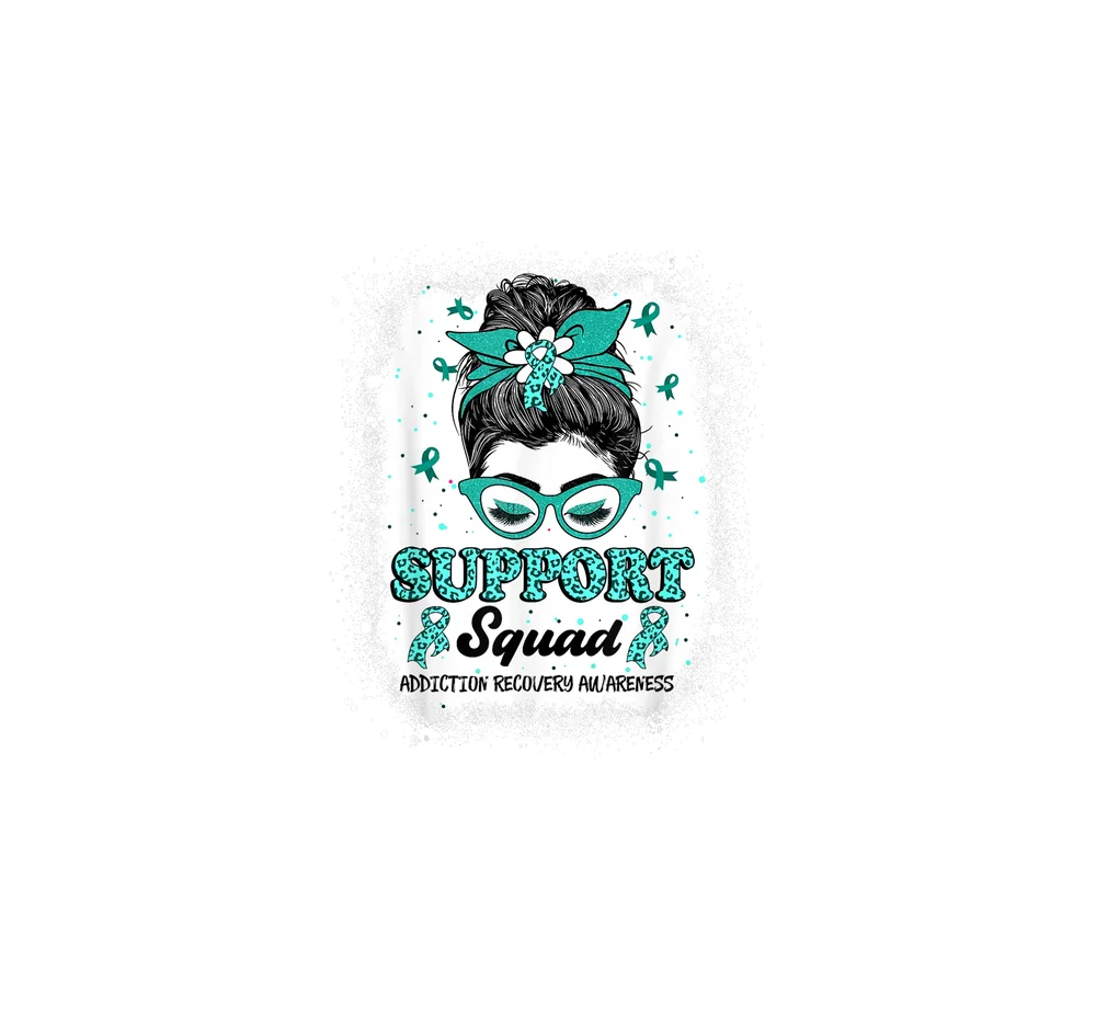 Support Squad Addiction Recovery — White Illustrative