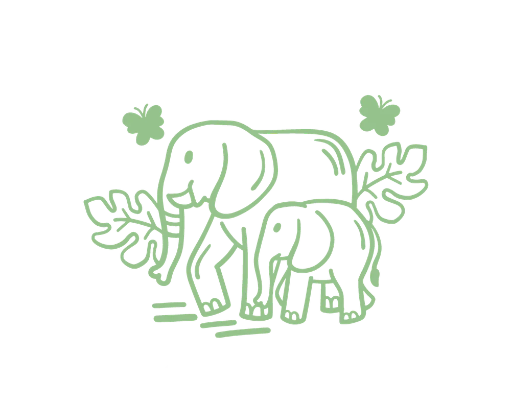 Lucky Elephant With Shamrocks