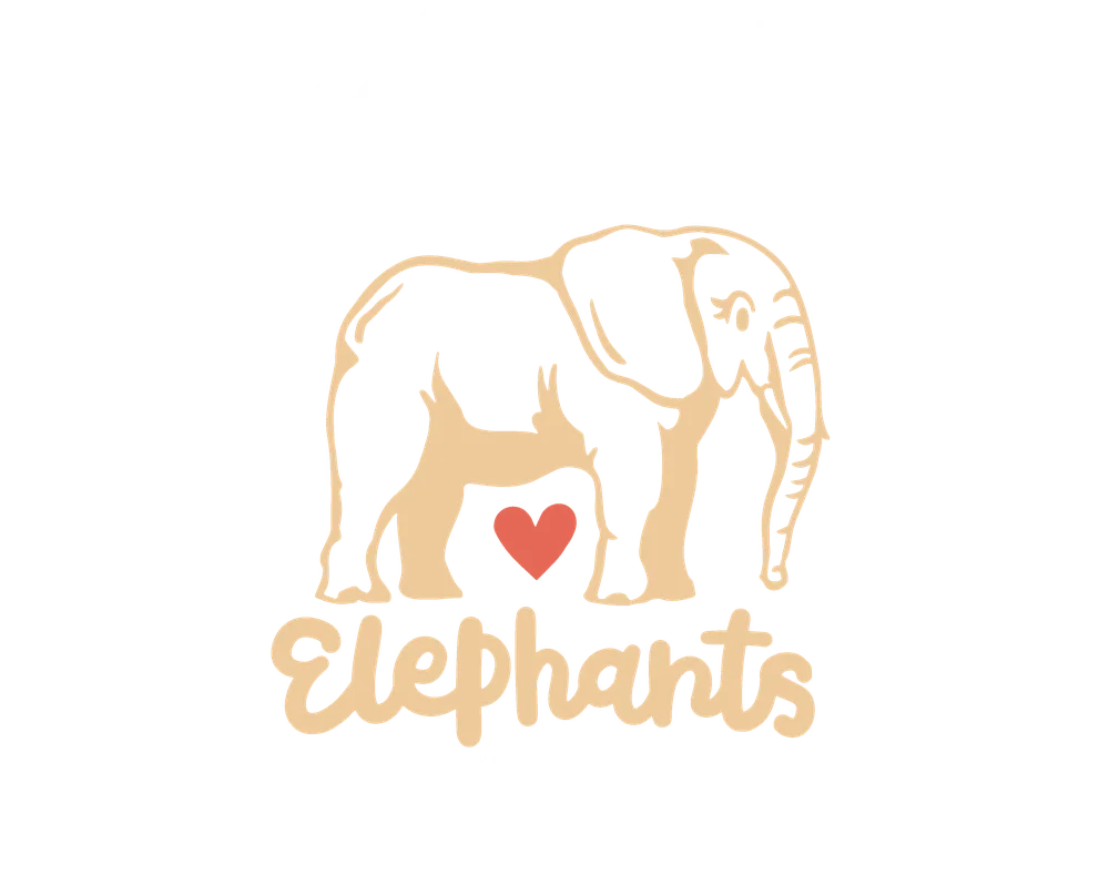 Underdogged Elephants Love Heart