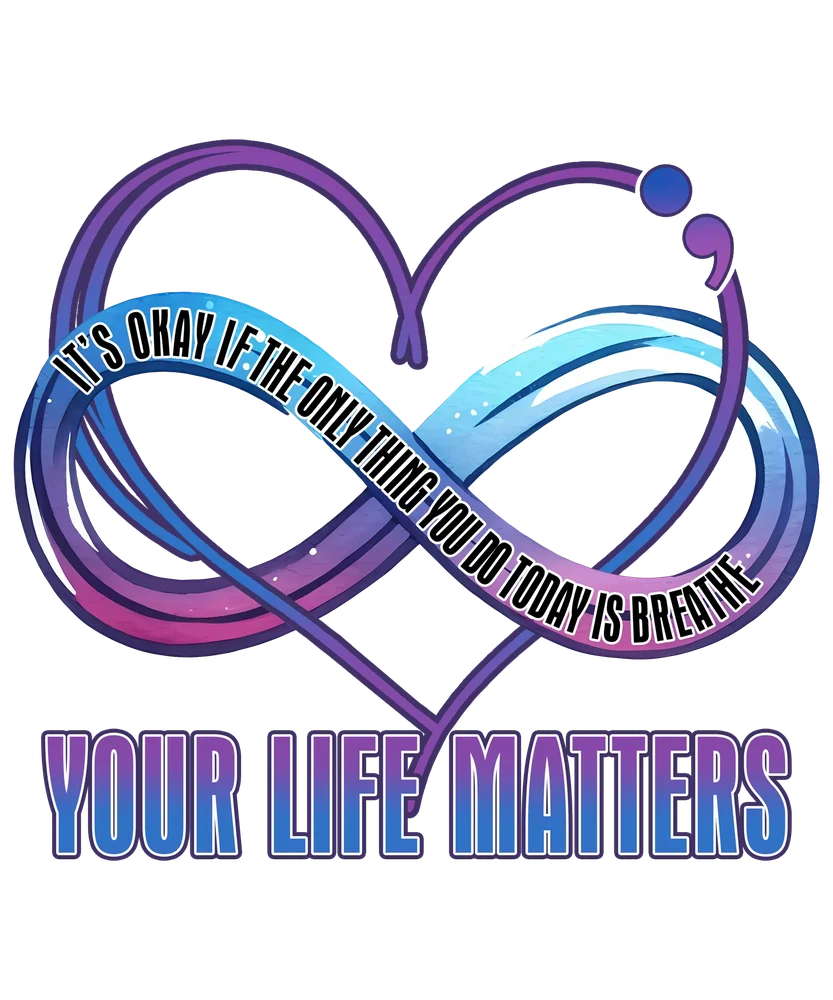 Your Life Matters Infinity Heart — Multicolor Cartoon