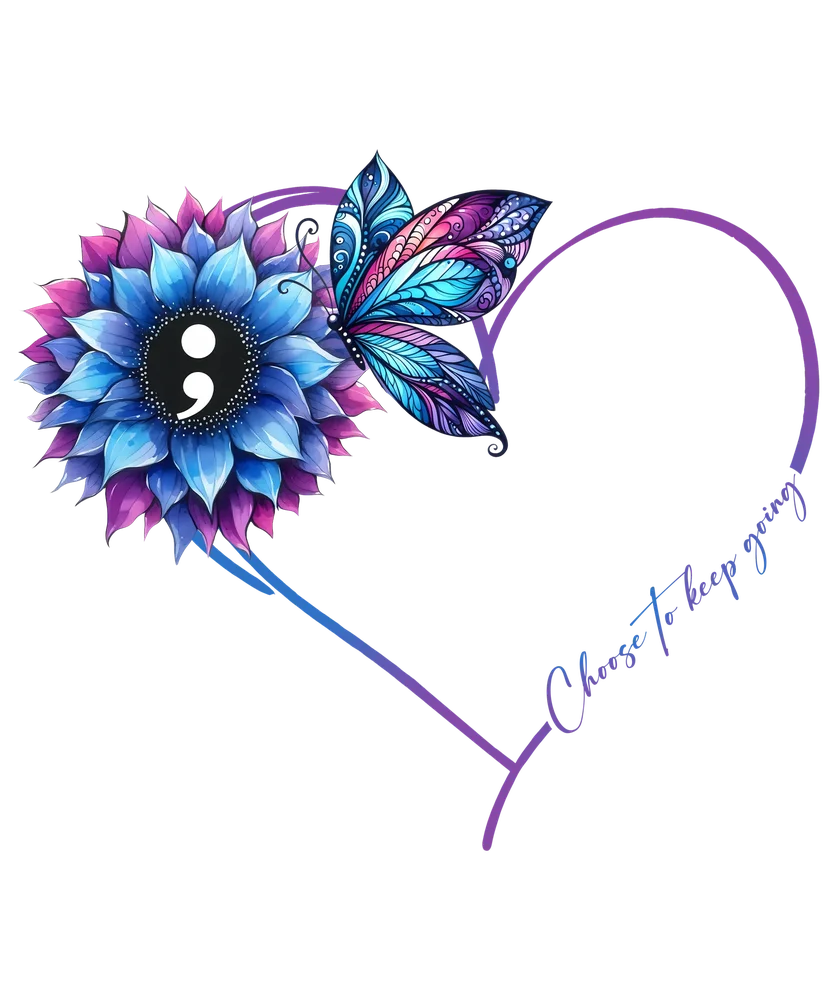 Flower Butterfly Heart Monogram