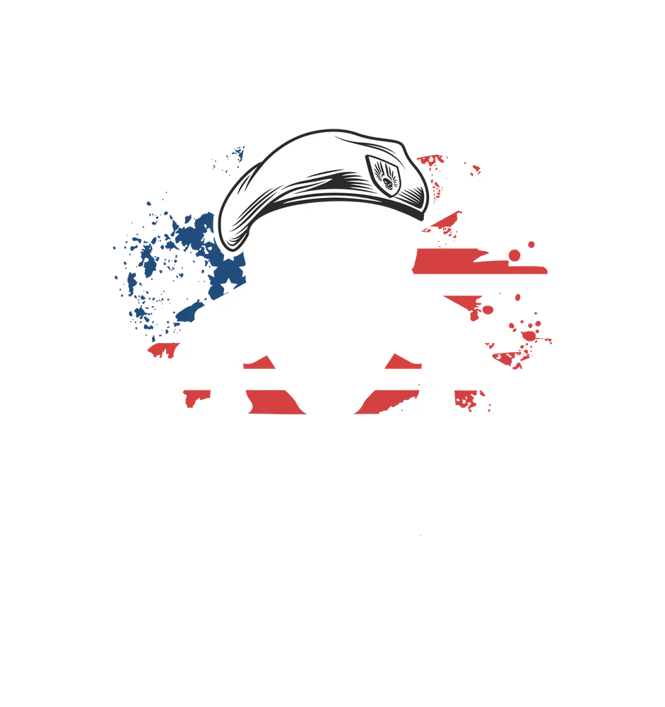 Military Hat with Splatter Effect