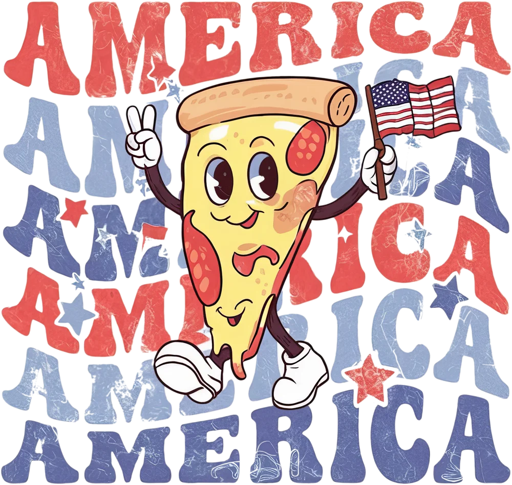 American Pizza Character